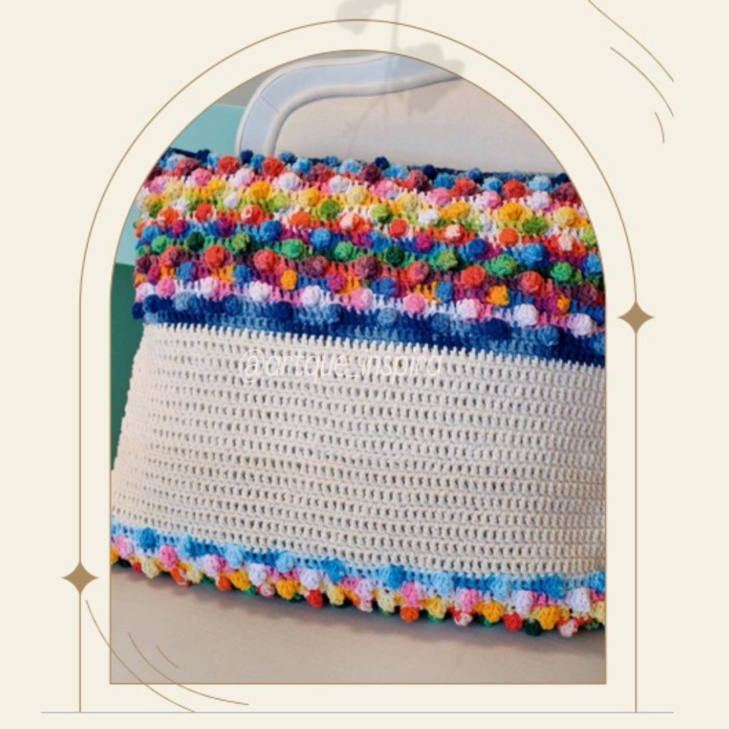 🌈✨ Bolsa Arco-Íris em Crochê: Estilo, Cor e Criatividade! 🧶💖