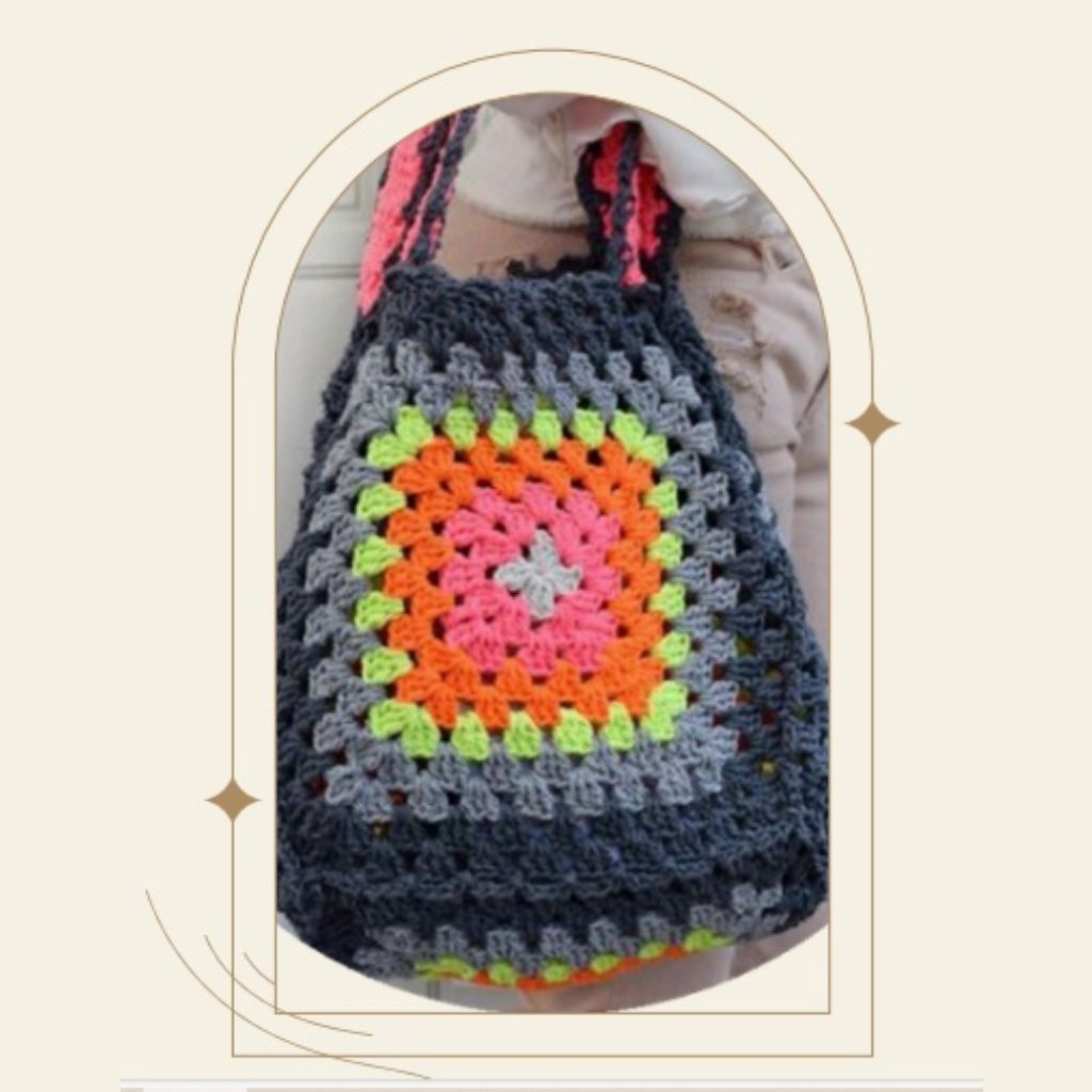 🎒✨ Bolsa de Crochê Square: Estilo e Praticidade Feitos à Mão! 🧶
